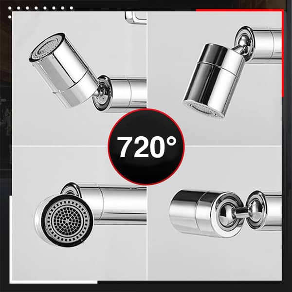 TapStar, univerzális fröccsenőszűrő adapter, 720 ° -ban forgatható permetező fejjel!